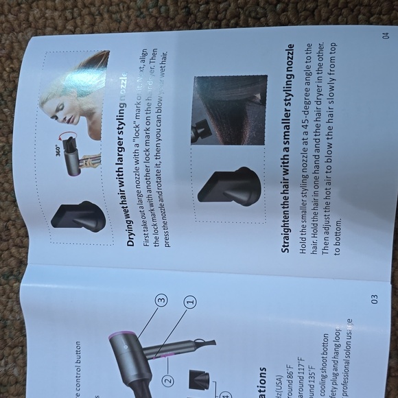 Professional Ionic Hair Dryer for Home Salon Travel -Slopehill New In Box** - Picture 3 of 6